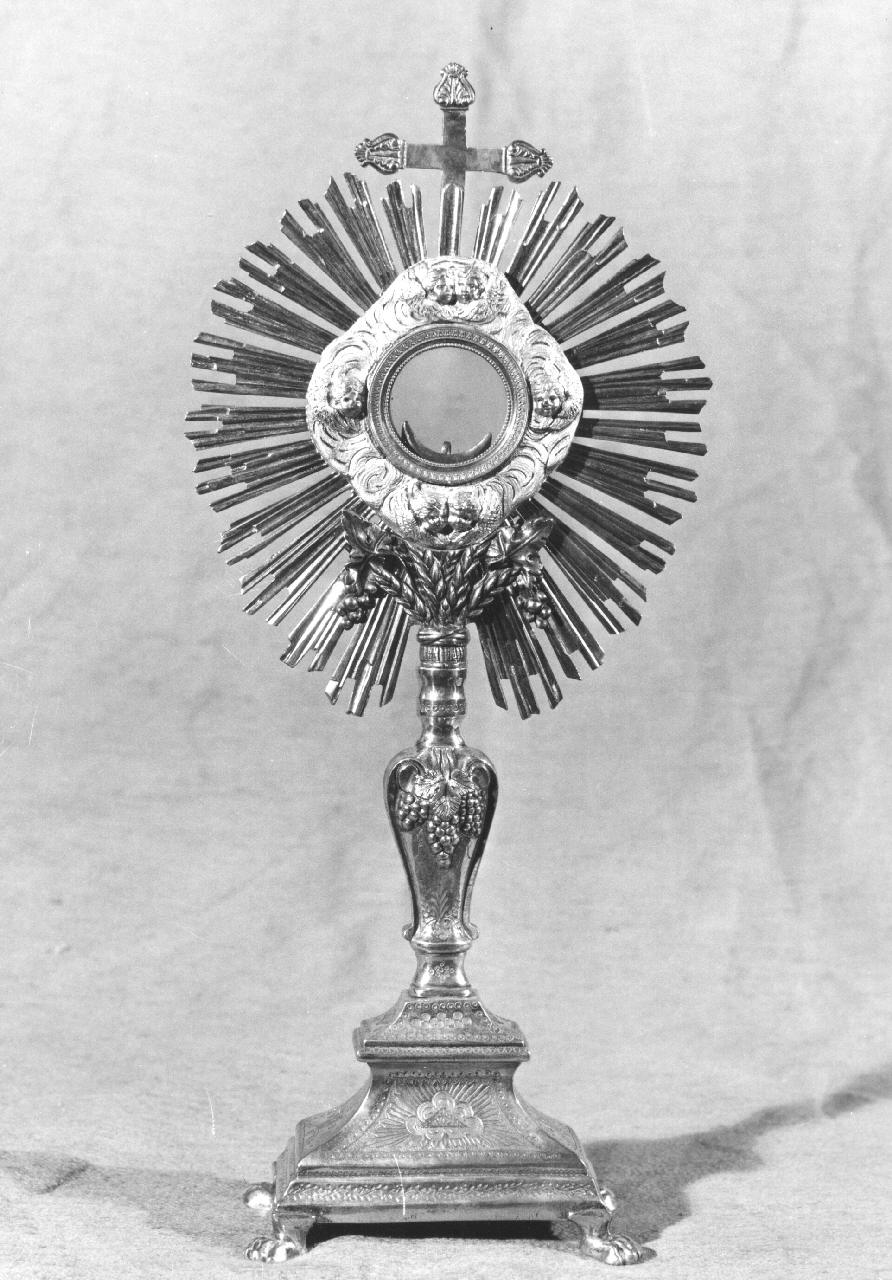 ostensorio - a raggiera - bottega toscana (sec. XIX)