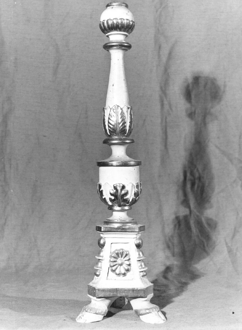 candeliere d'altare, serie - bottega toscana (sec. XIX)
