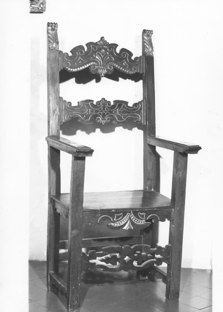 seggiolone, serie - bottega toscana (fine/inizio secc. XIX/ XX)