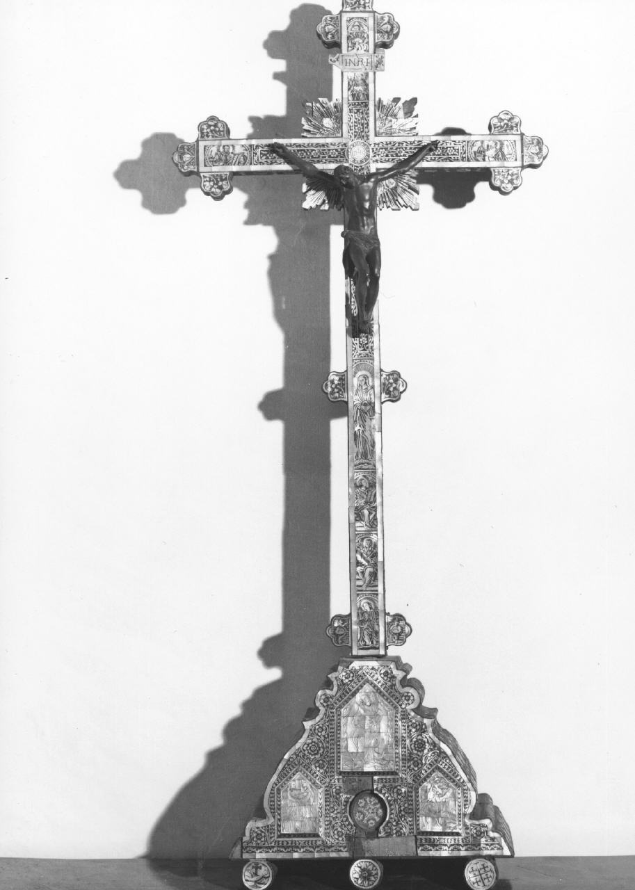 reliquiario - a croce - bottega francese (sec. XVIII)