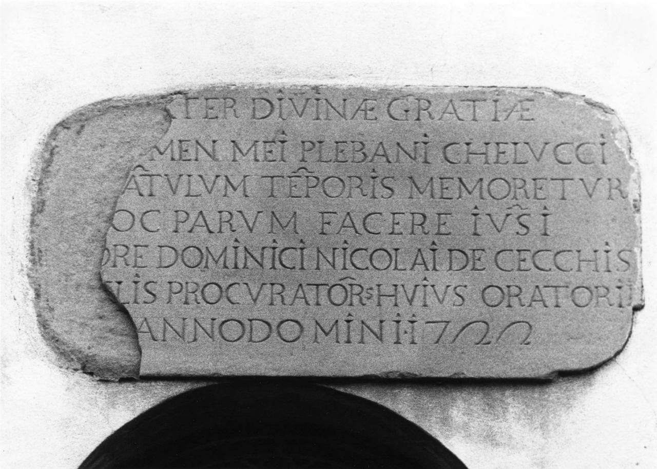 lapide - produzione toscana (sec. XVIII)