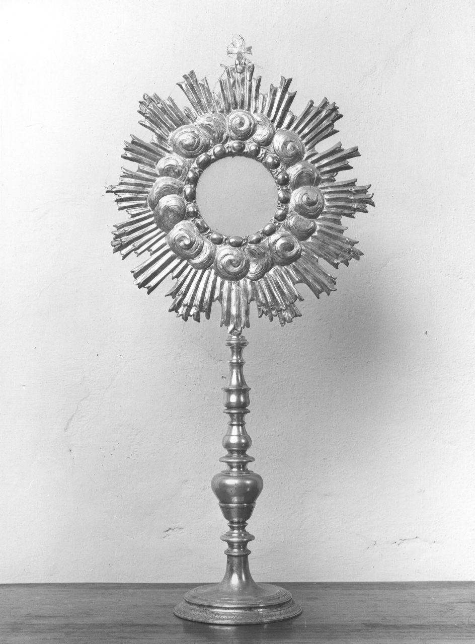 ostensorio - a raggiera - bottega toscana (ultimo quarto sec. XVII)