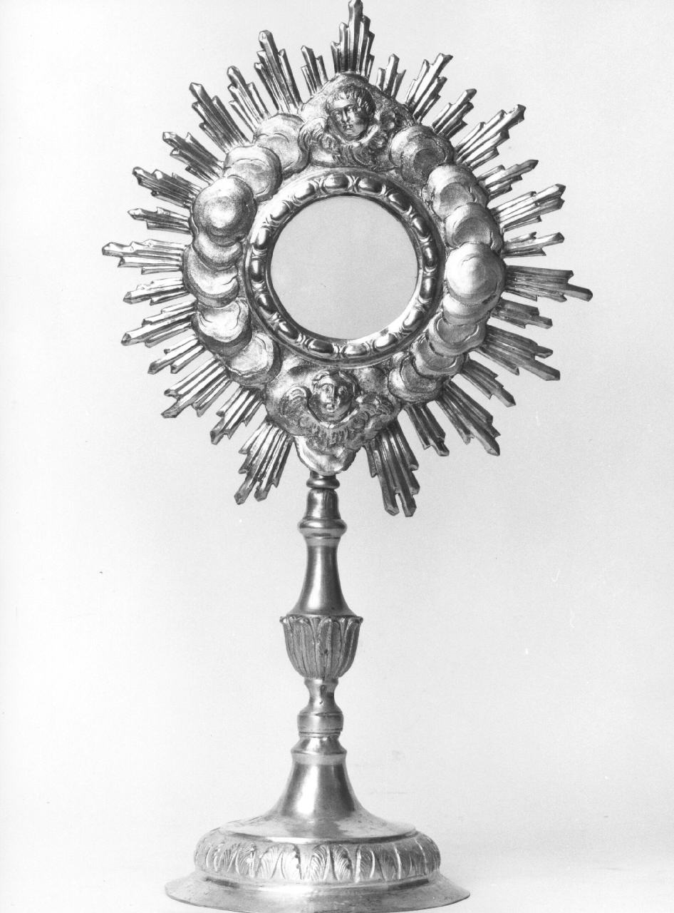 ostensorio - a raggiera - bottega toscana (fine sec. XIX)