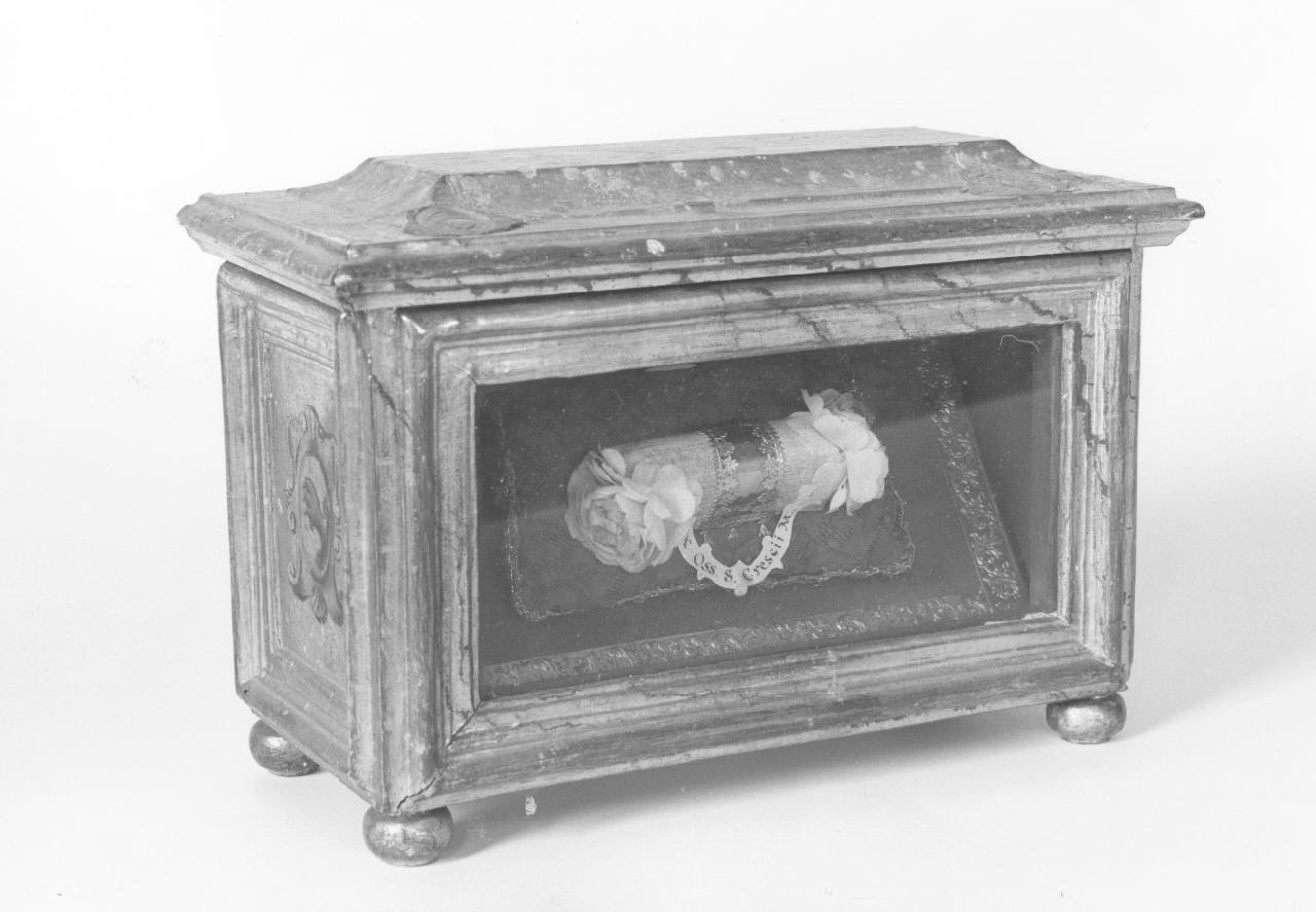 reliquiario a teca - a urna - bottega toscana (sec. XVIII)