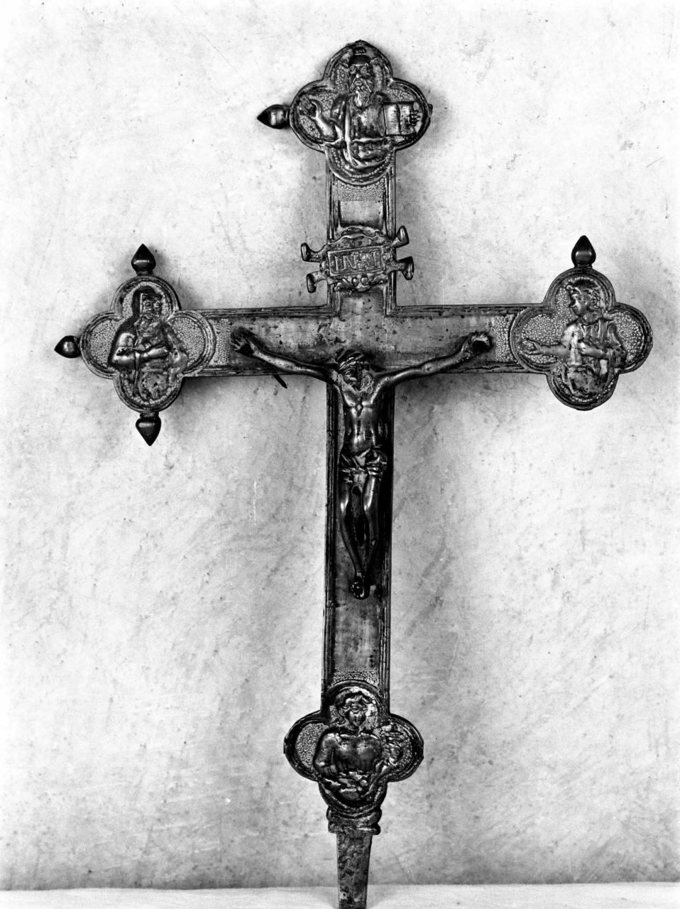 croce processionale - manifattura toscana (sec. XVII)