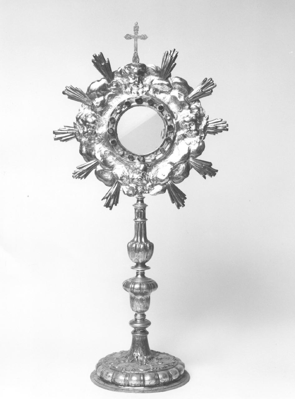 ostensorio - a raggiera - manifattura toscana (sec. XVIII)