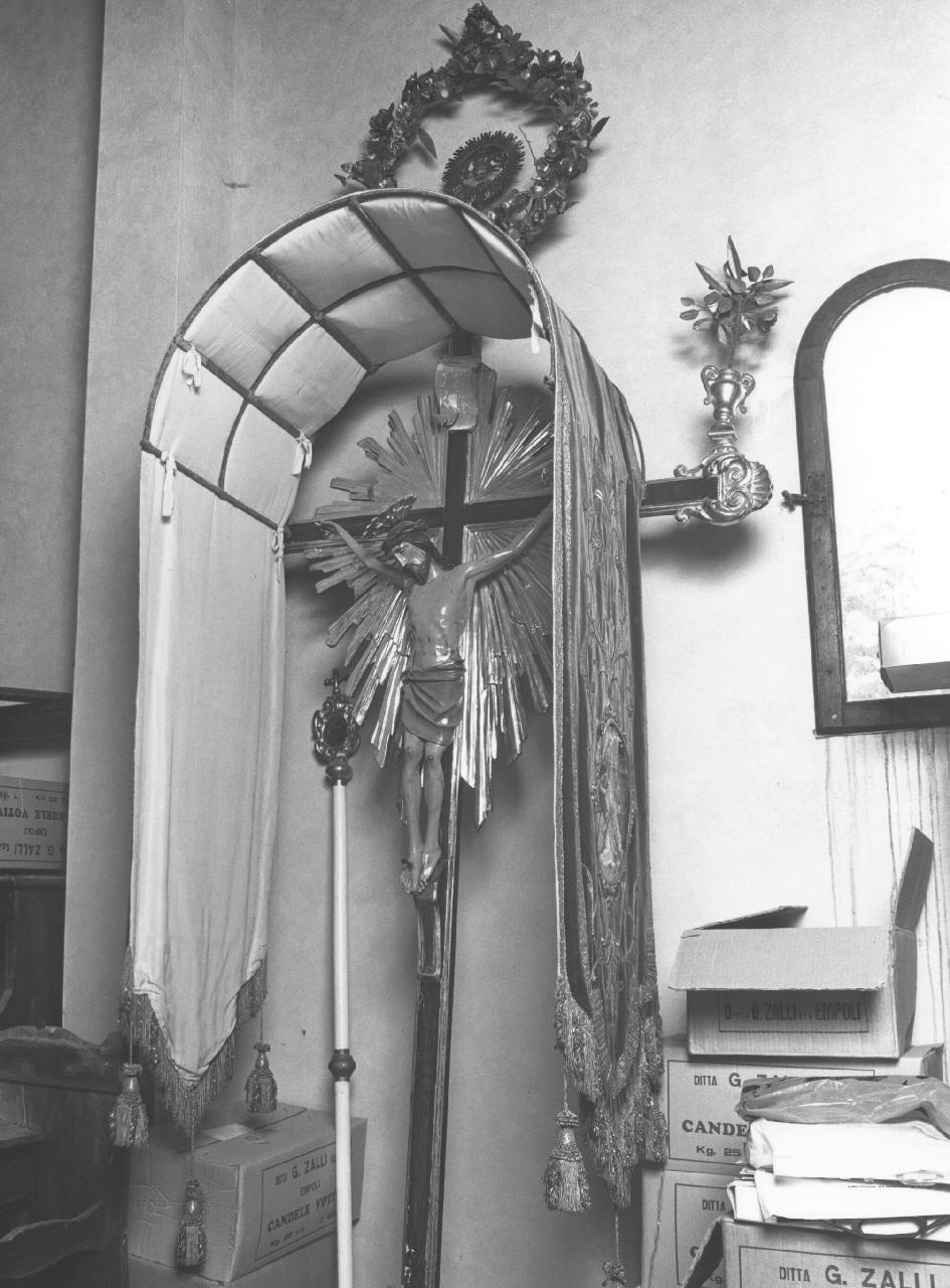 croce processionale - manifattura toscana (sec. XIX)