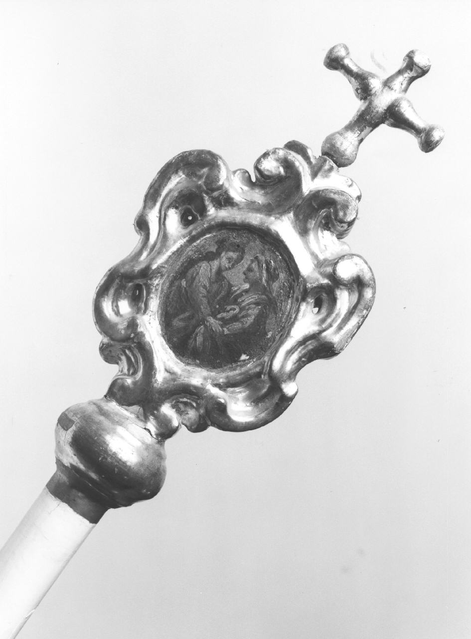 mazza processionale, coppia - manifattura toscana (sec. XVIII)