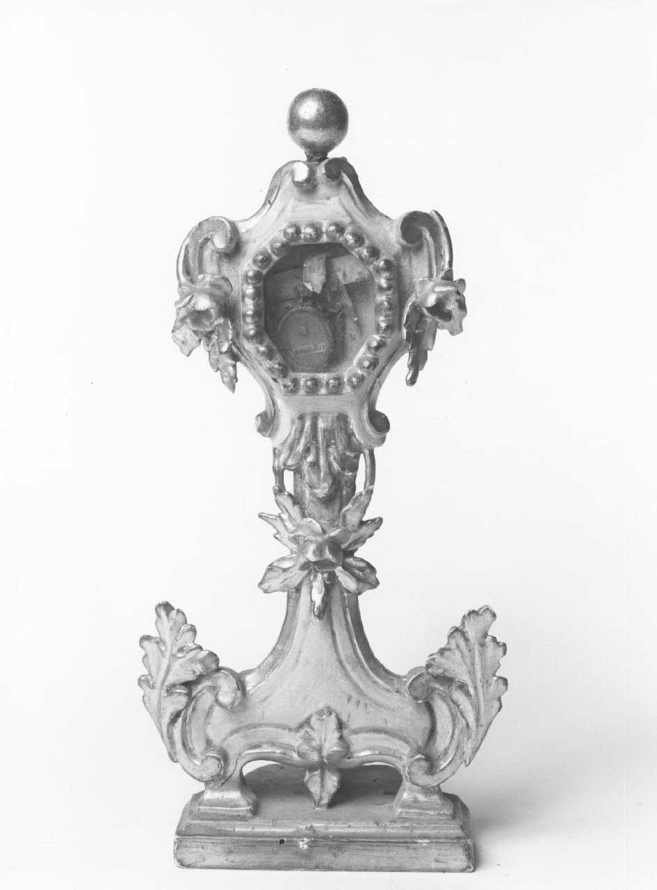 reliquiario a teca - manifattura toscana (seconda metà sec. XVIII)