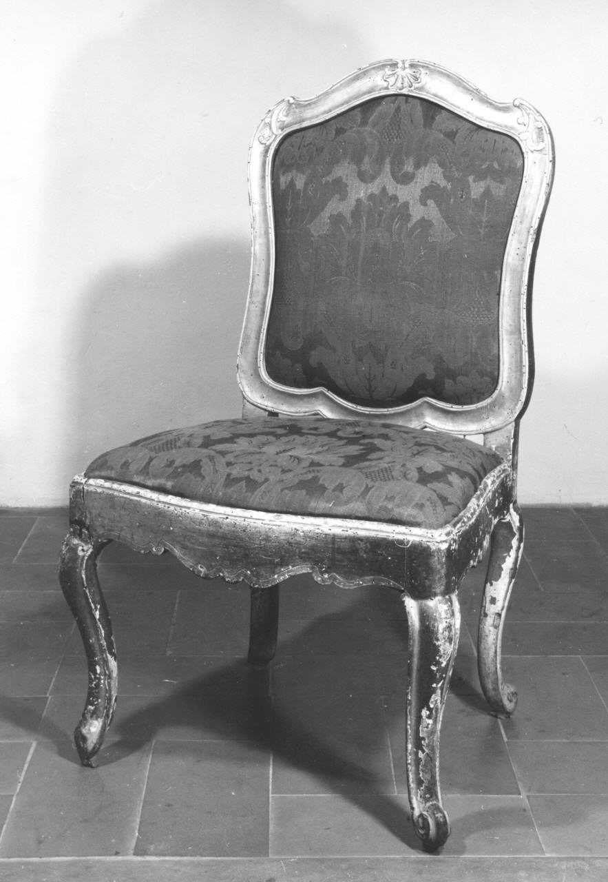 seggiola, serie - bottega toscana (fine/inizio secc. XVIII/ XIX)