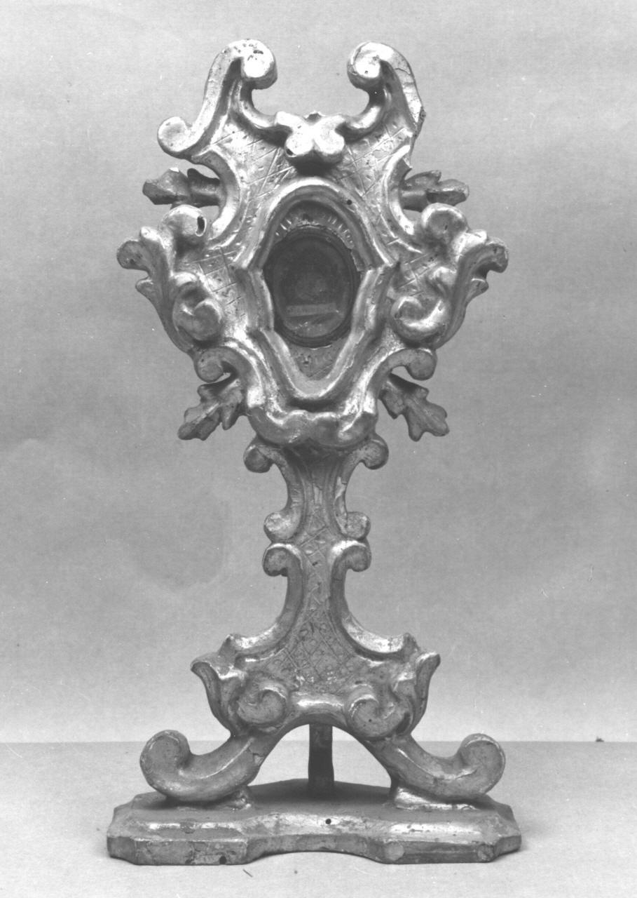 reliquiario - a ostensorio - bottega toscana (sec. XVIII)