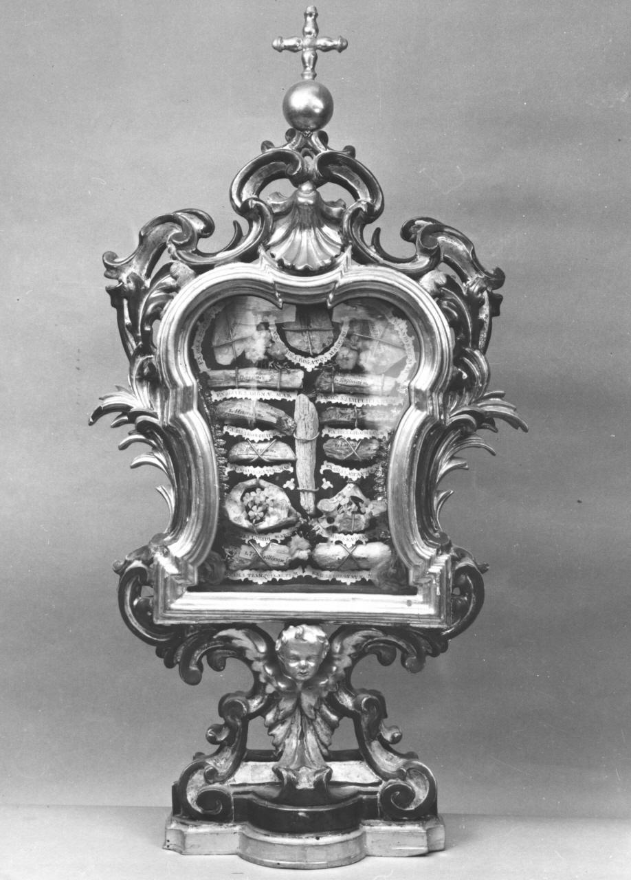 reliquiario - a tabella - bottega toscana (sec. XVIII)
