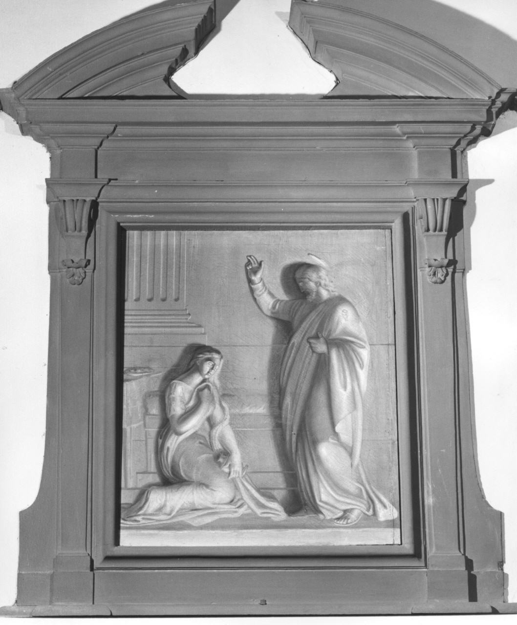 Cristo e Santa Maria Maddalena (dipinto) di Sabatelli Francesco (sec. XIX)