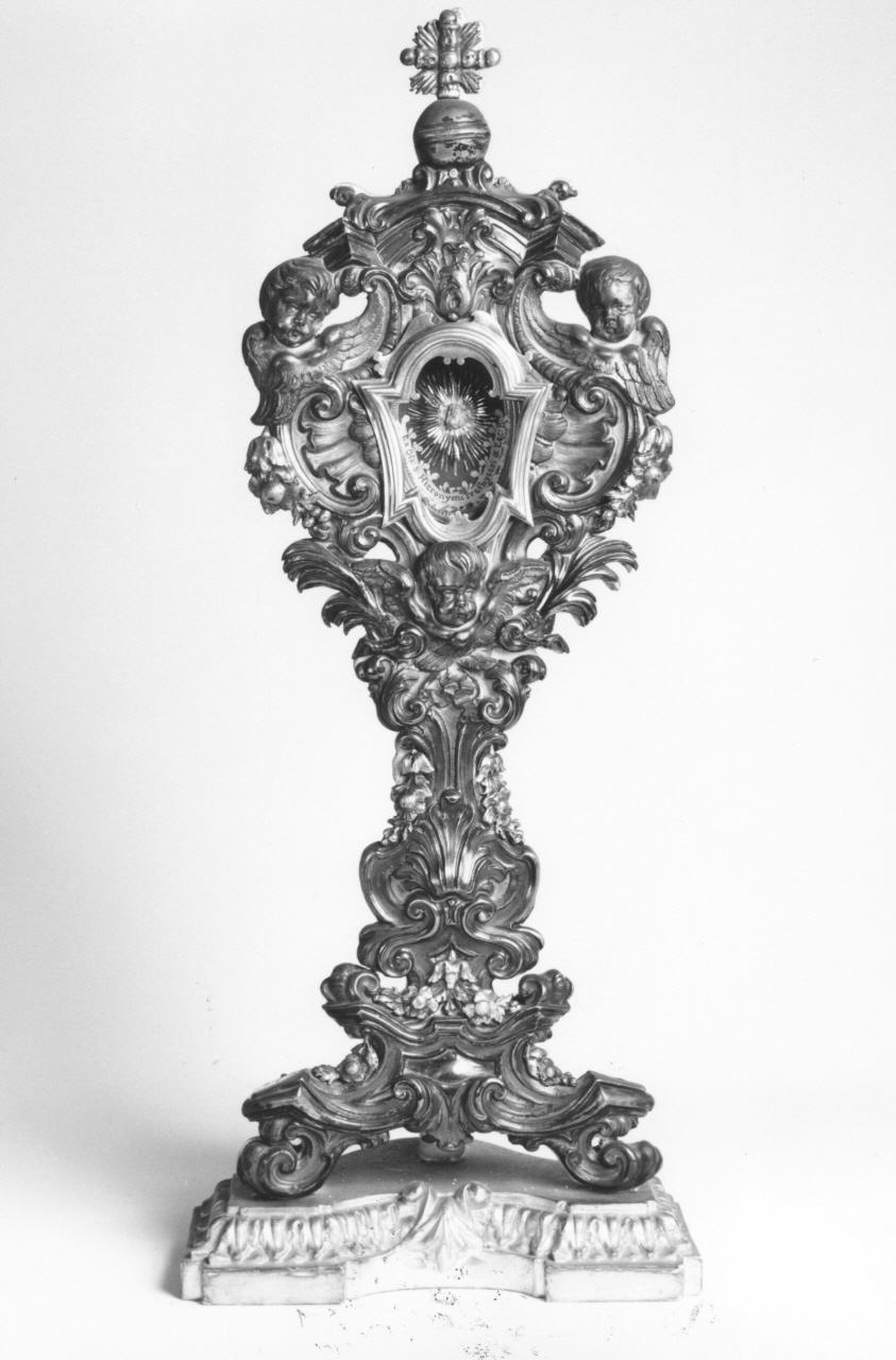 reliquiario - a ostensorio - bottega toscana (sec. XVIII)