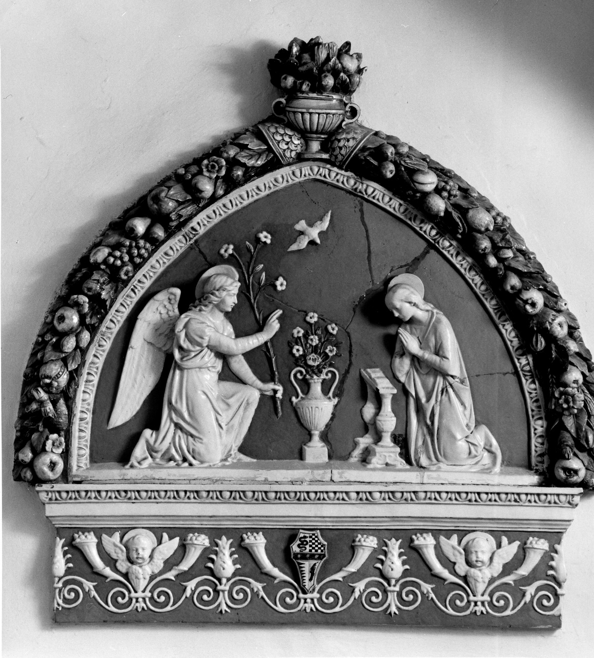 Annunciazione (lunetta) - bottega toscana (fine sec. XIX)