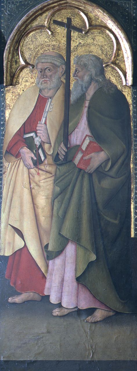 san Pietro, santo (dipinto) di Neri di Bicci (cerchia) (metà sec. XV)