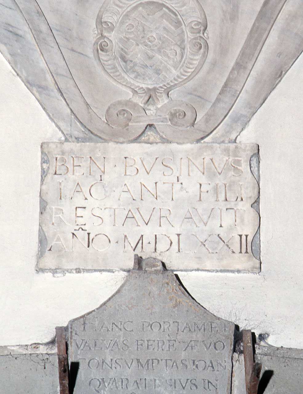 lapide documentaria - produzione fiorentina (sec. XVI)