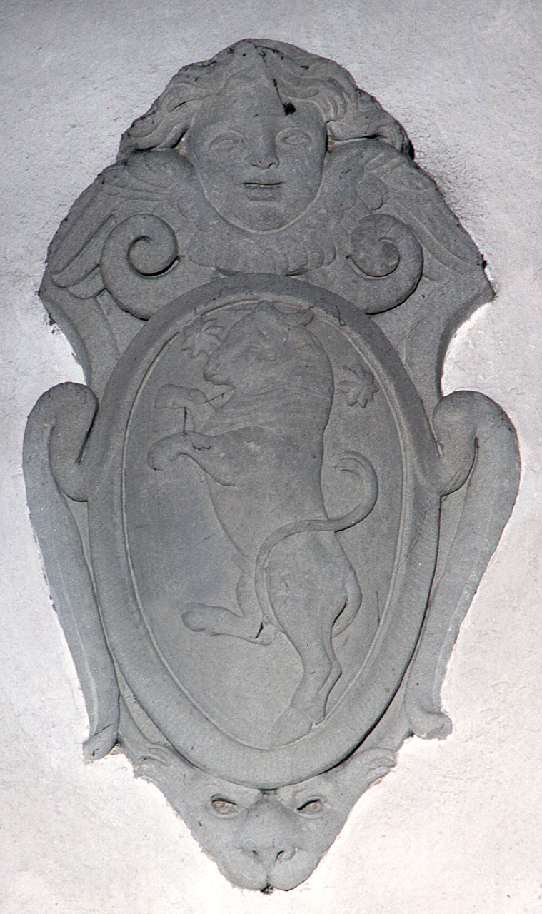 stemma gentilizio della famiglia Guardini (rilievo) - produzione fiorentina (sec. XVI)