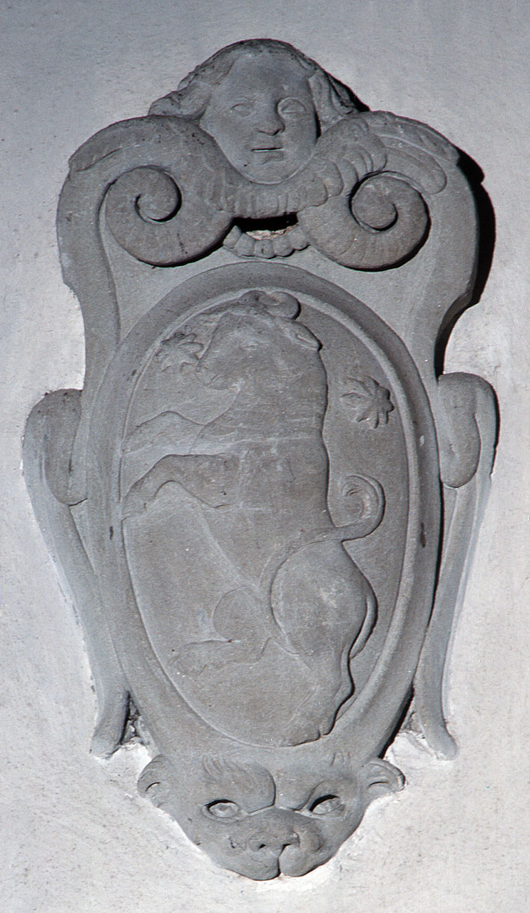 stemma gentilizio della famiglia Guardini (rilievo) - produzione fiorentina (sec. XVI)