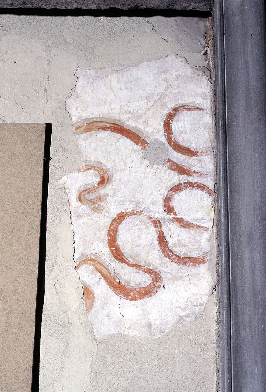 motivi decorativi (dipinto, frammento) - ambito toscano (sec. XV)