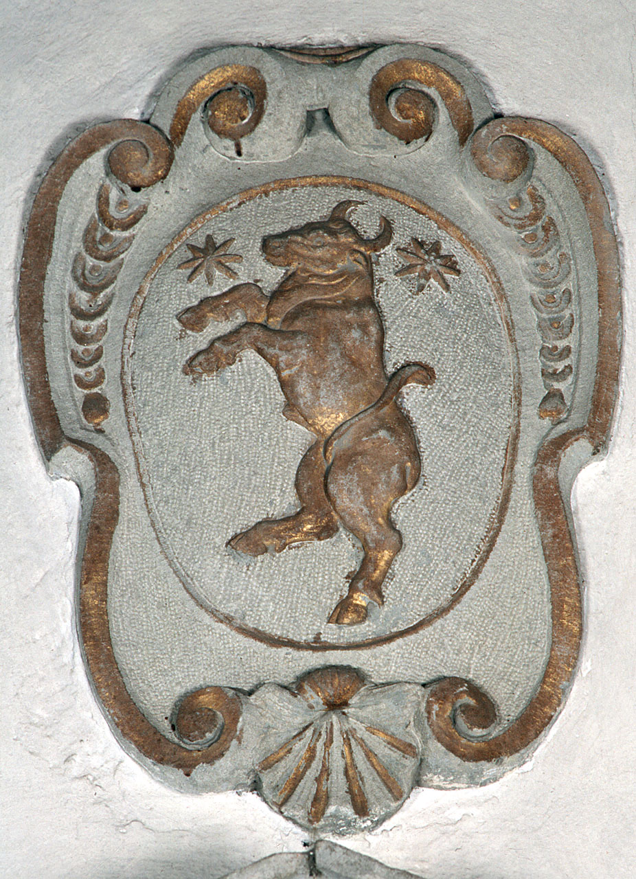 stemma gentilizio della famiglia Guardini (rilievo) - produzione fiorentina (sec. XVI)