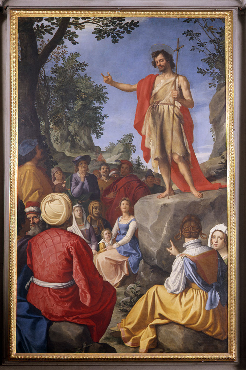 San Giovanni Battista predica nel deserto (dipinto) di Chimenti Jacopo detto Empoli (sec. XVII)
