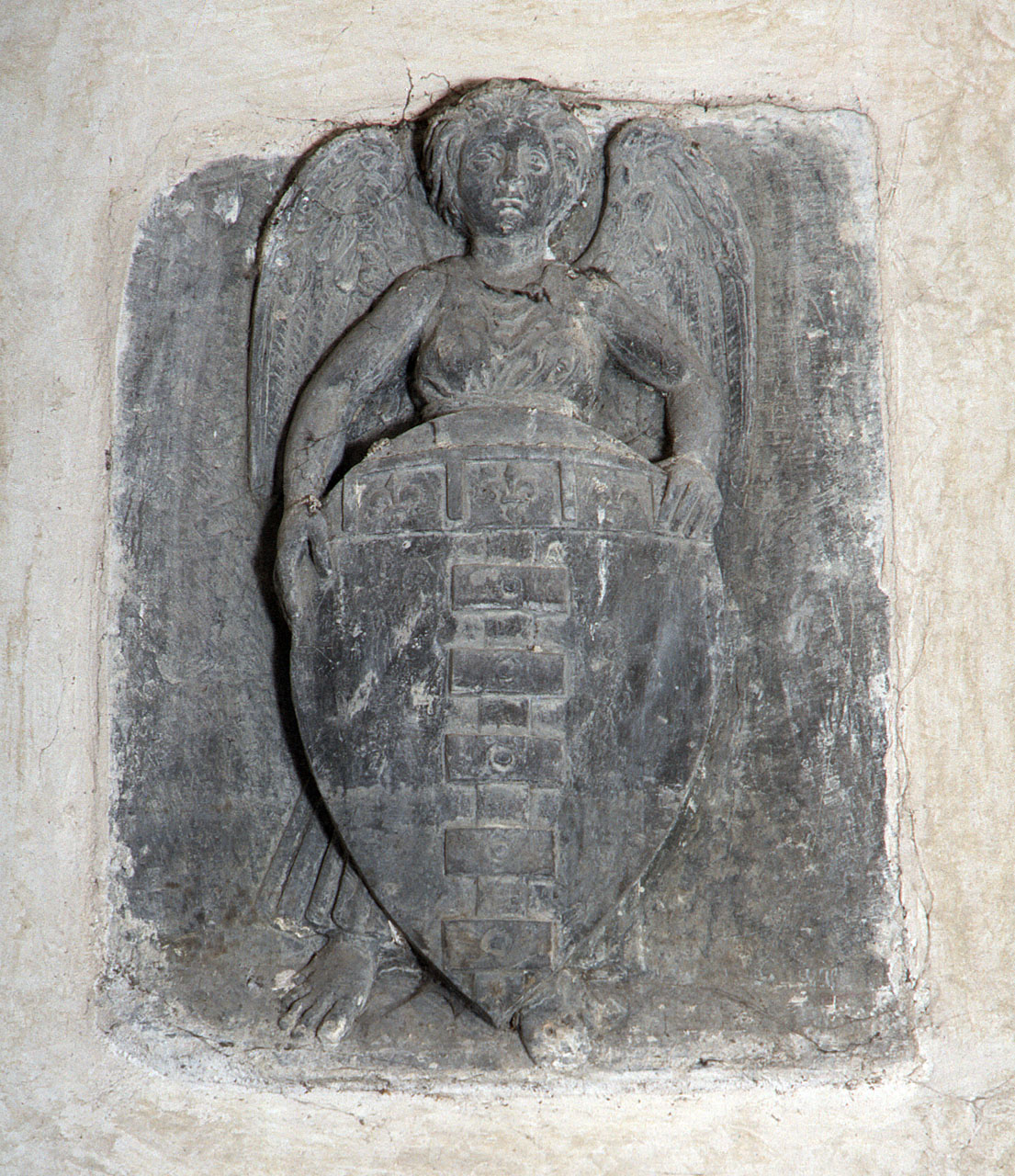 stemma gentilizio della famiglia Uguccioni (rilievo) - produzione fiorentina (sec. XV)