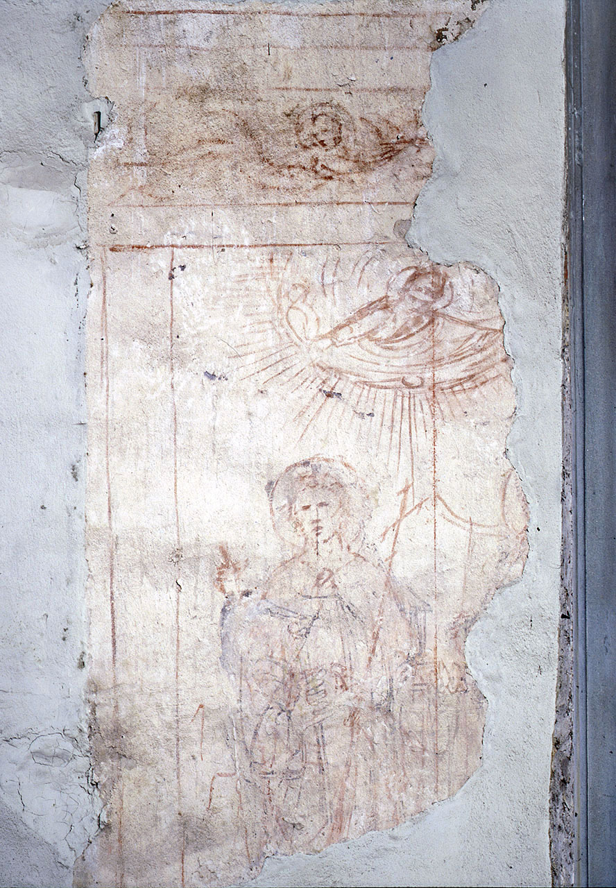 Sant'Antonio Abate (sinopia, frammento) di Maestro di Signa (sec. XV)