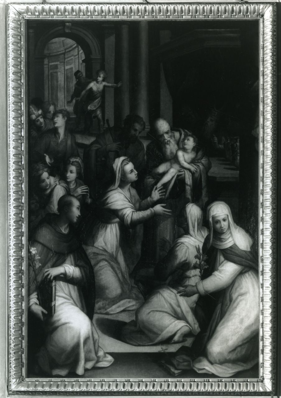 presentazione di Gesù al tempio (dipinto) di Naldini Giovanni Battista (sec. XVI)