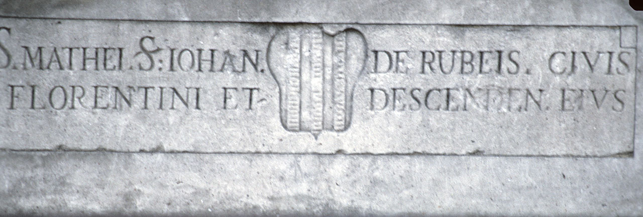 lapide tombale - bottega fiorentina (seconda metà sec. XVI)