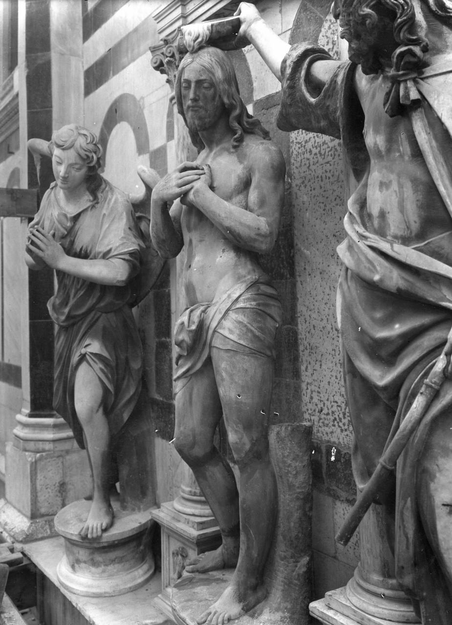 battesimo di Cristo (gruppo scultoreo) di Contucci Andrea detto Andrea Sansovino, Danti Vincenzo (sec. XVI)