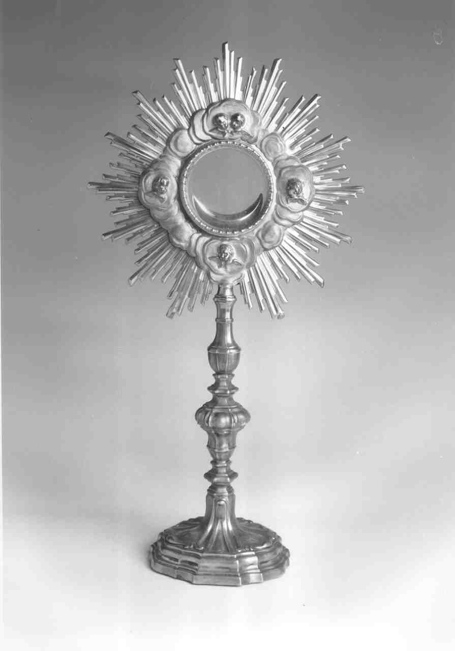 cherubini (ostensorio - a raggiera) di Salvadori Luigi (bottega) (sec. XIX)