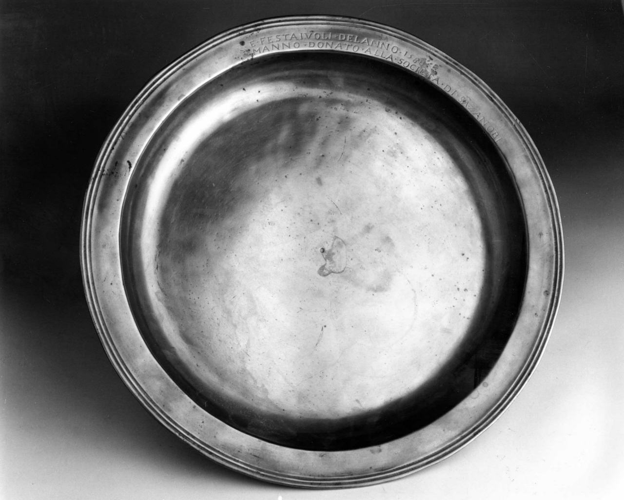 piatto per elemosine - bottega fiorentina (sec. XVI)