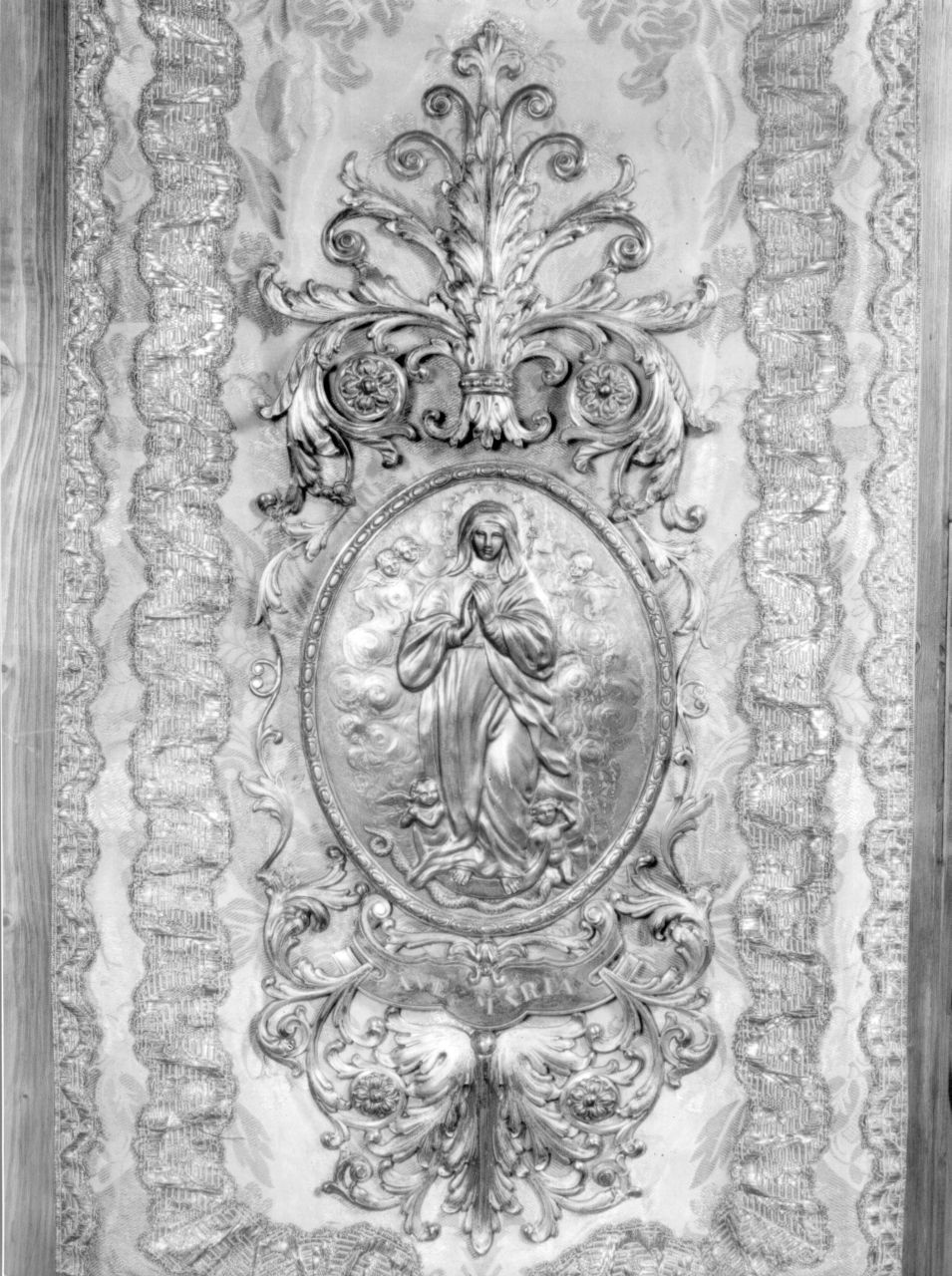 Immacolata Concezione e san Zanobi in trono (fusciacco) - bottega fiorentina (sec. XX)