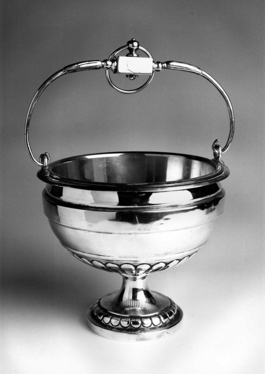 secchiello per l'acqua benedetta, serie di Codacci Giuseppe (bottega) (sec. XIX)