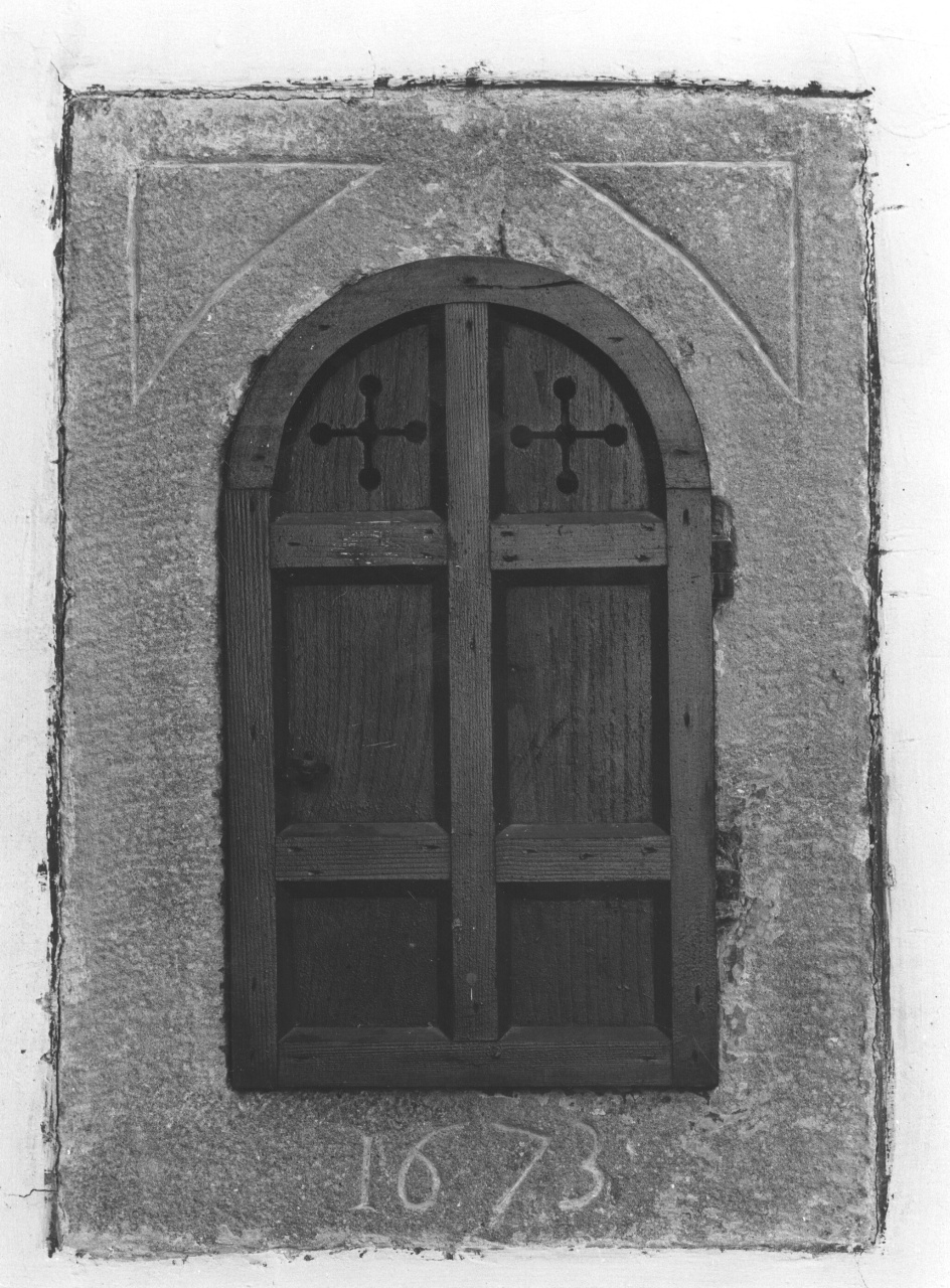 tabernacolo murale - bottega toscana (sec. XVII)