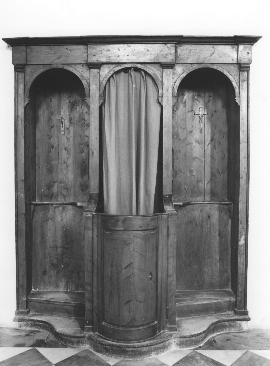 confessionale, serie - bottega toscana (prima metà sec. XIX)
