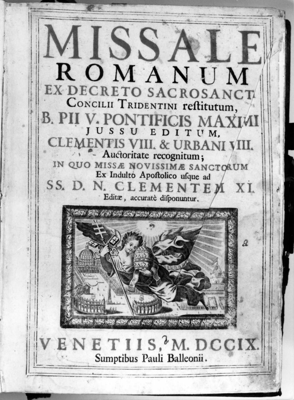 allegoria del papato (stampa) - ambito veneziano (sec. XVIII)