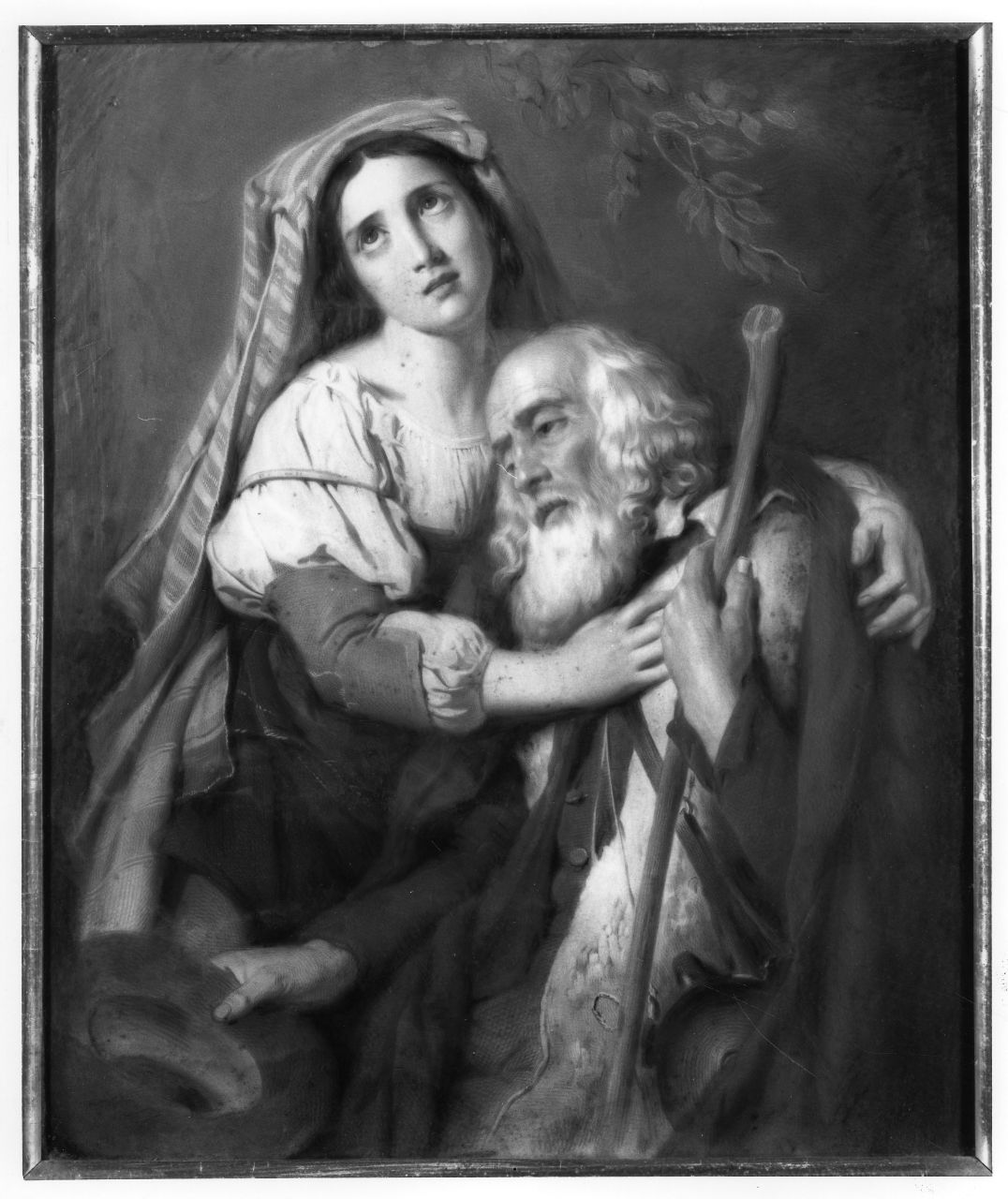 Carità (stampa a colori) di Bezzuoli Giuseppe - ambito italiano (secc. XIX/ XX)