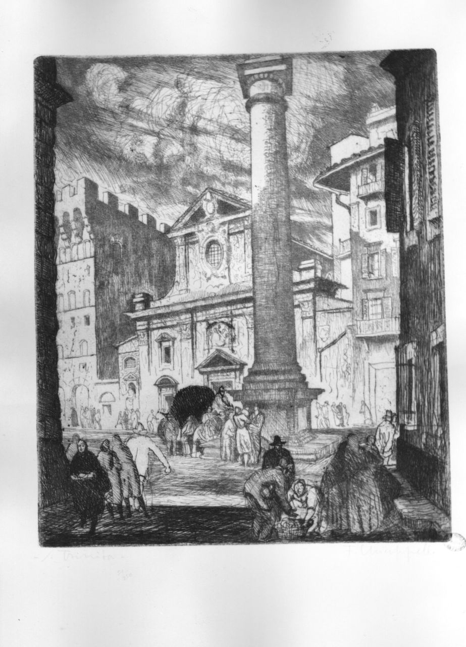 veduta di Firenze (stampa) di Chiappelli Francesco (sec. XX)