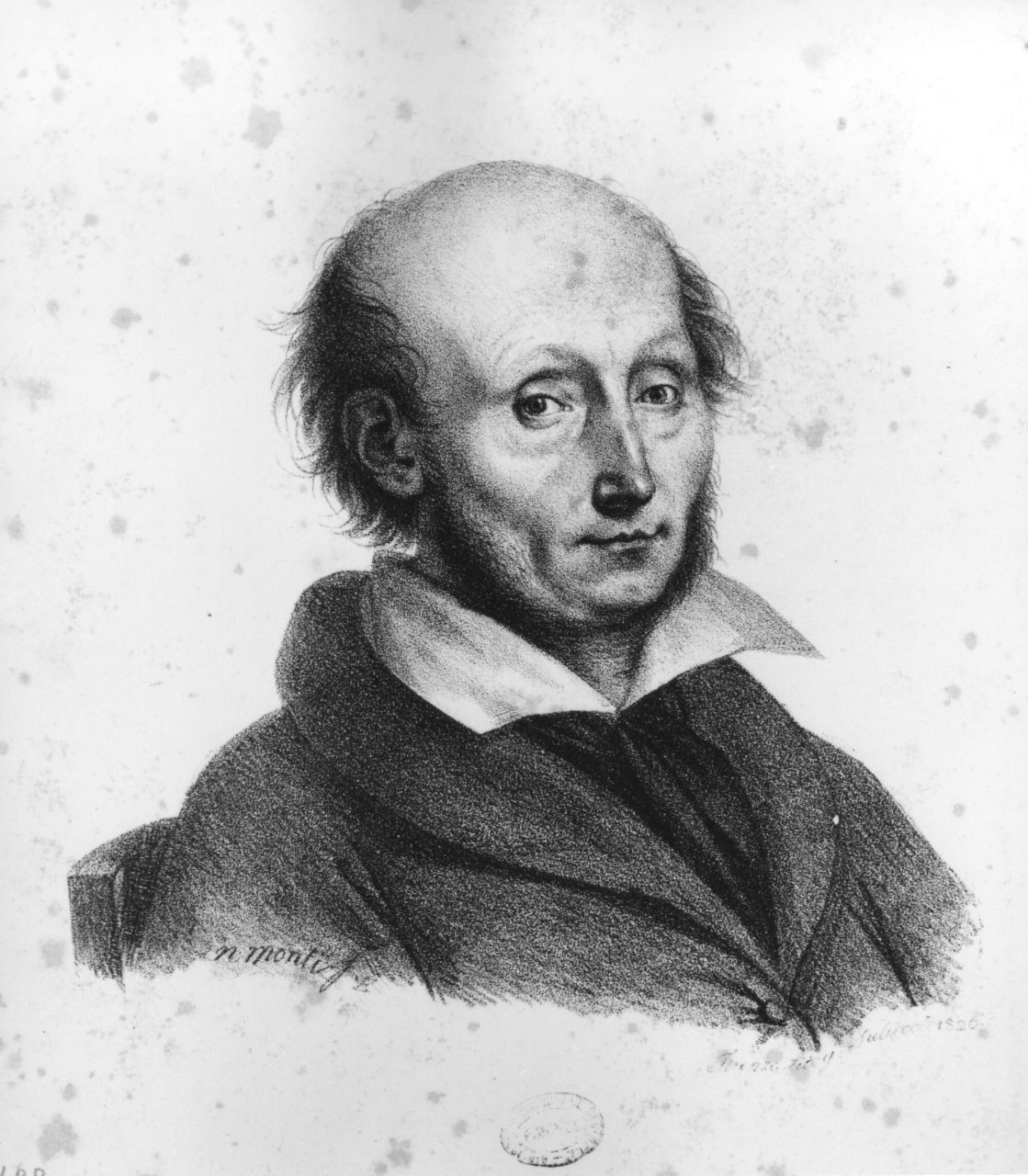 ritratto d'uomo (stampa) di Monti Niccolò (sec. XIX)