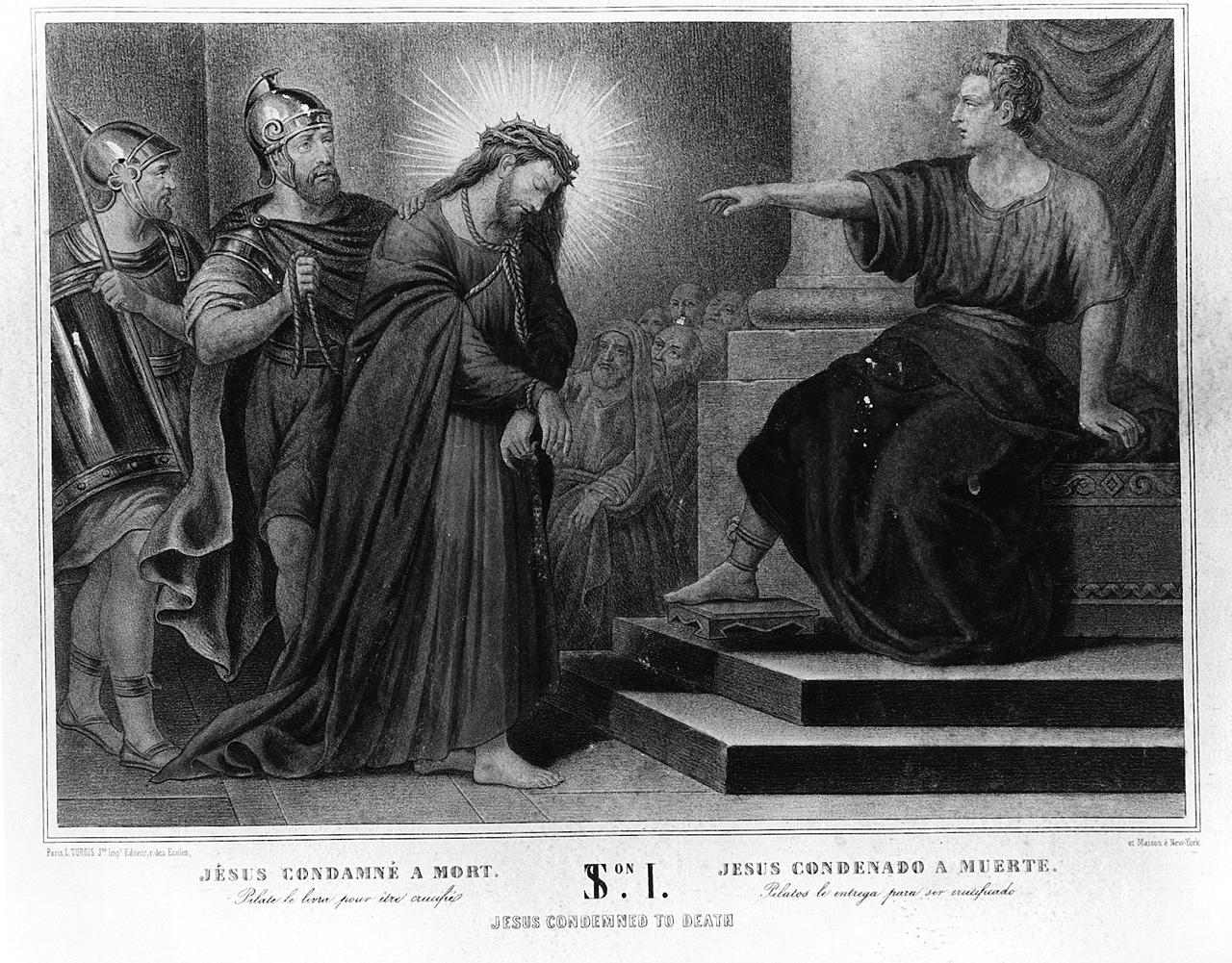 stazioni della via crucis (stampa, serie) - ambito parigino (prima metà sec. XIX)