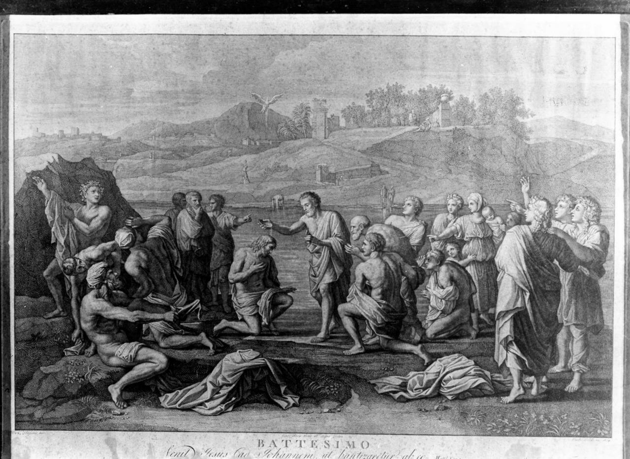 sette sacramenti (stampa, serie) di Pera Giuseppe, Cecchi Giovan Battista, Eredi Benedetto, Poussin Nicolas (sec. XIX)
