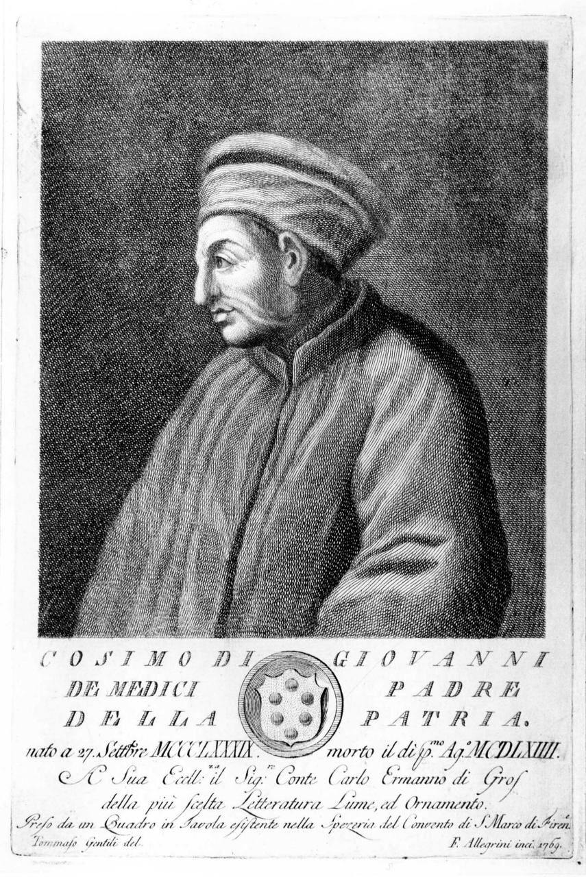 ritratti di uomini illustri toscani (stampa, serie) di Allegrini Francesco (seconda metà sec. XVIII)