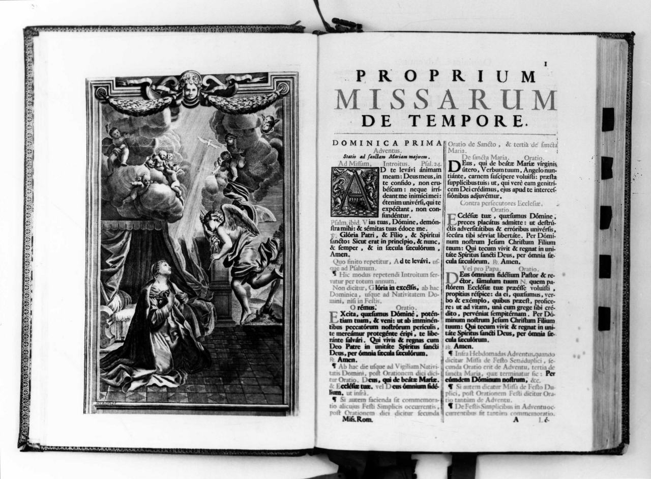 Annunciazione (stampa) di Piccini Elisabetto detta Suor Isabella (sec. XVIII)
