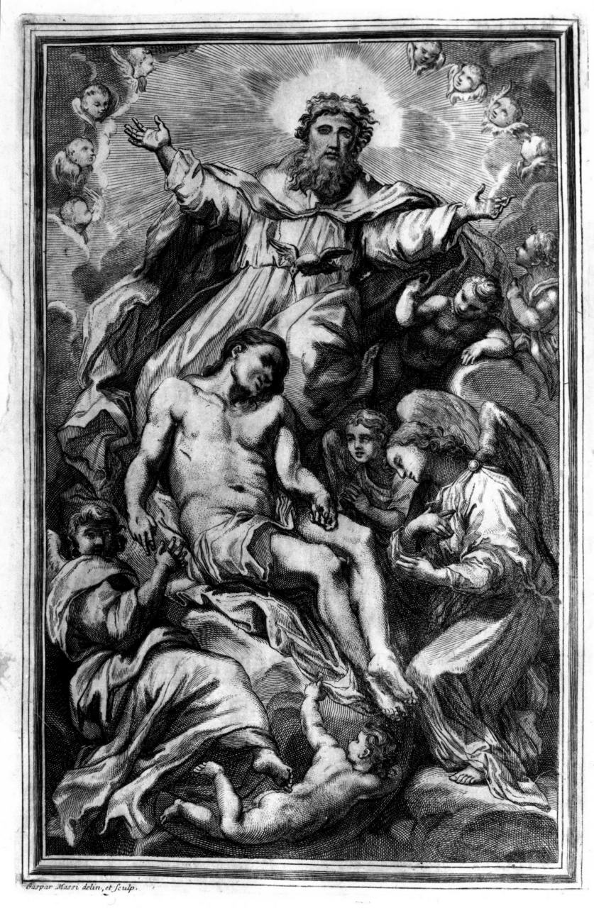 Trinità (stampa) di Piccini Elisabetto detta Suor Isabella (sec. XVIII)