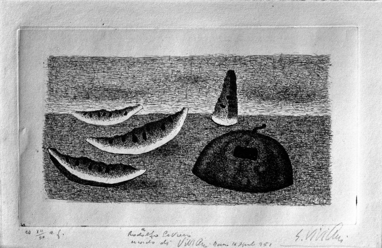 natura morta (stampa) di Viviani Giuseppe (sec. XX)