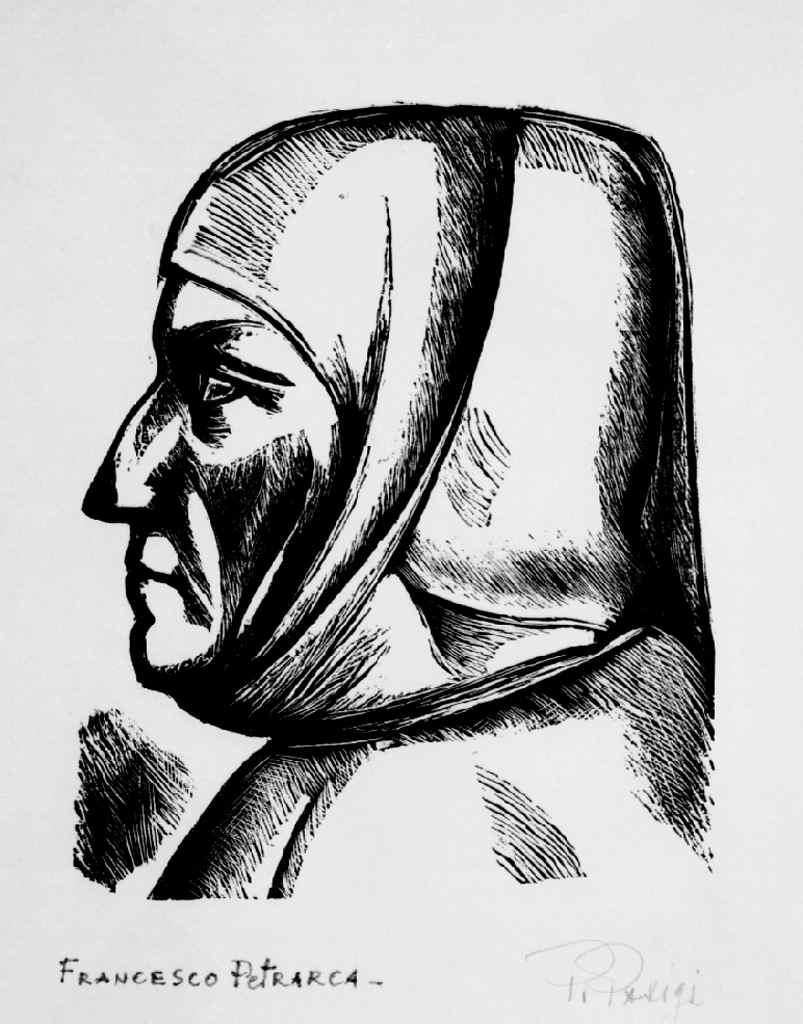 ritratti di letterati (stampa, serie) di Parigi Pietro (sec. XX)