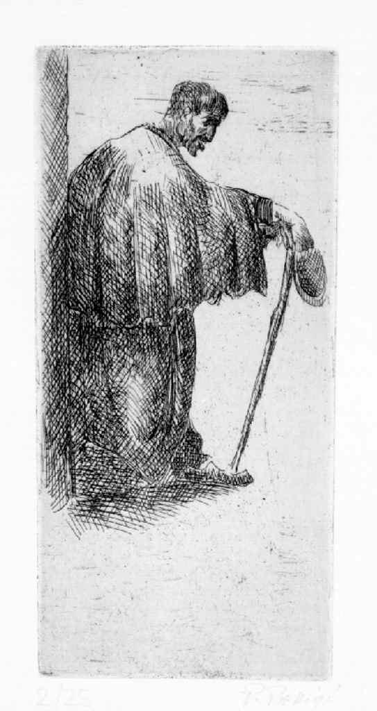figura maschile (stampa) di Parigi Pietro (sec. XX)