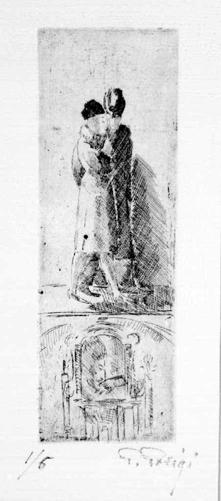 giovani amanti (stampa) di Parigi Pietro (sec. XX)